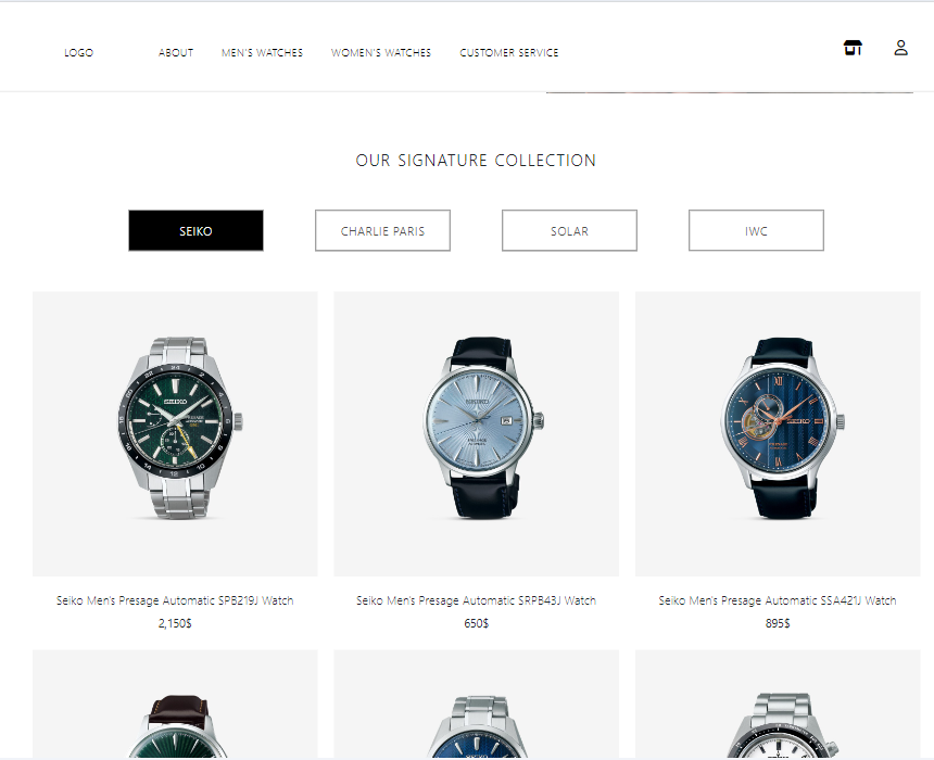e-comerce web